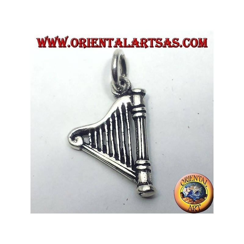 Celtic Harp colgante en plata
