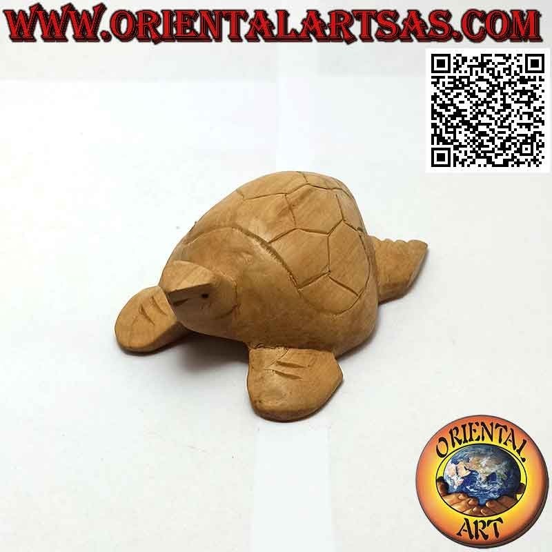 Tortuga boba en madera de hibisco de 10 cm