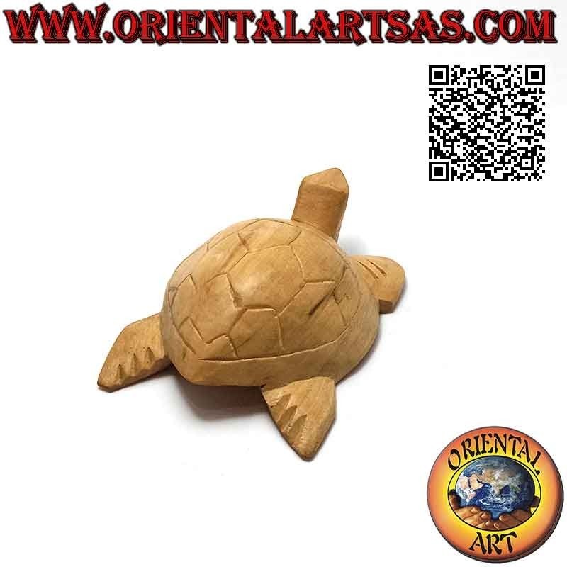 Tartaruga di mare caretta in legno di ibisco da 10 cm