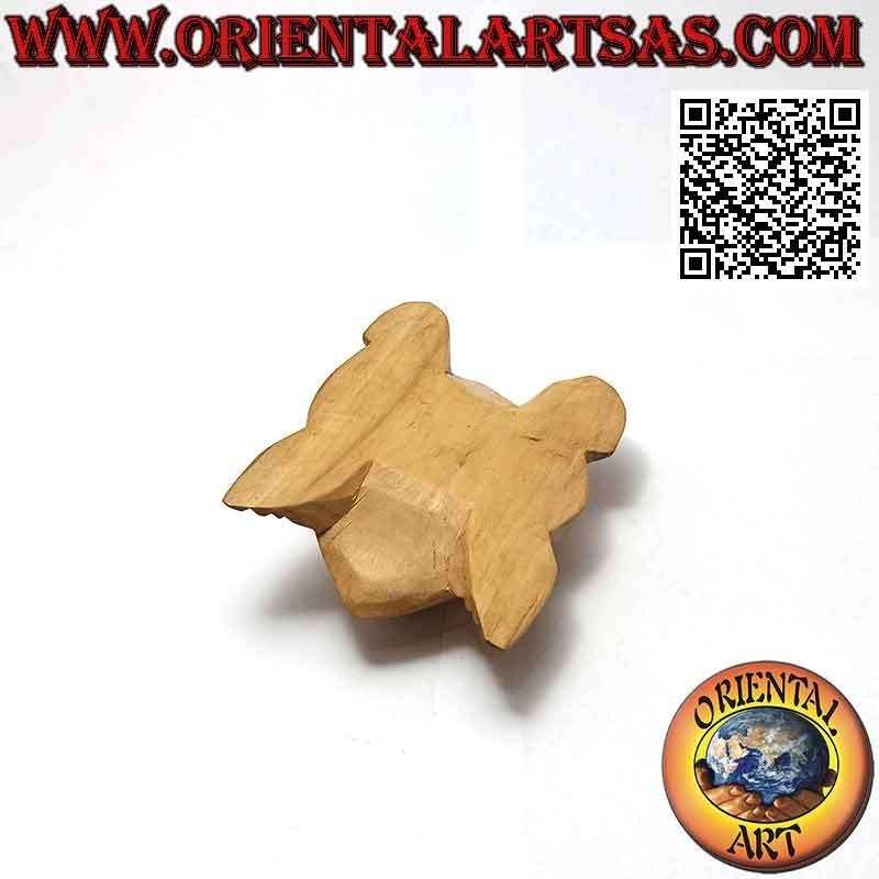 Tortue caouanne en bois d'hibiscus 10 cm