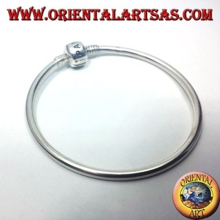 in steifen Silber Armband für Anhänger