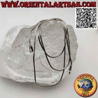 925 ‰ silver chain necklace, Thai "snake" link (1 mm thick)