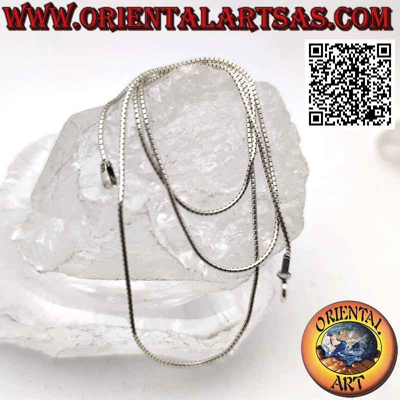 Collana catenina in argento 925 ‰, maglia "snake" thai (spessore 1 mm)