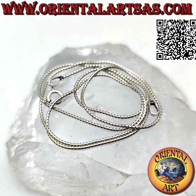 925 ‰ silver chain necklace, Thai "snake" link (1 mm thick)