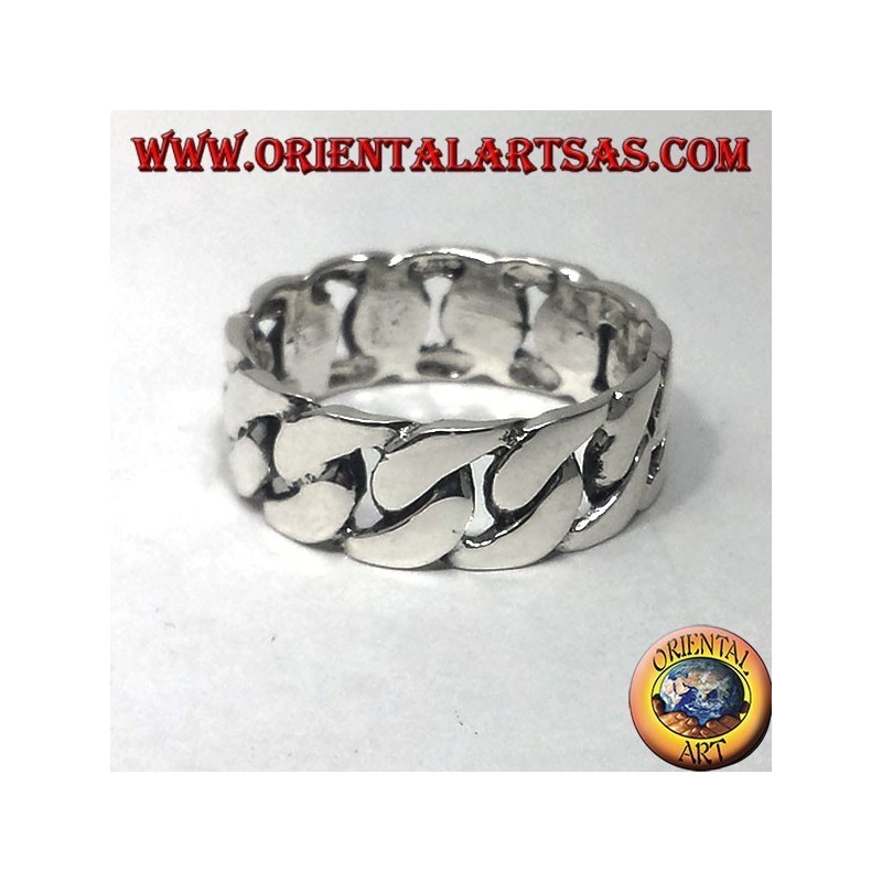 anillo de plata, de final de cadena