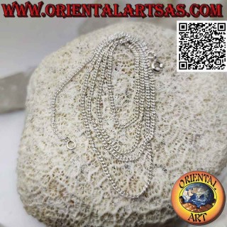 925 ‰ silver chain necklace, with groumette chain