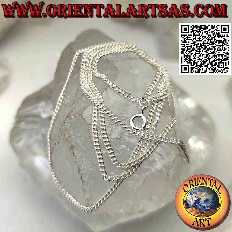 Collar de cadena de plata 925 ‰, con cadena de groumette