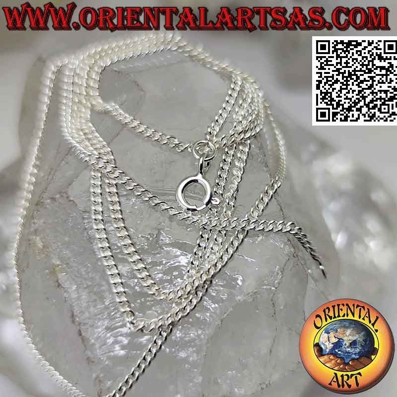 925 ‰ silver chain necklace, with groumette chain