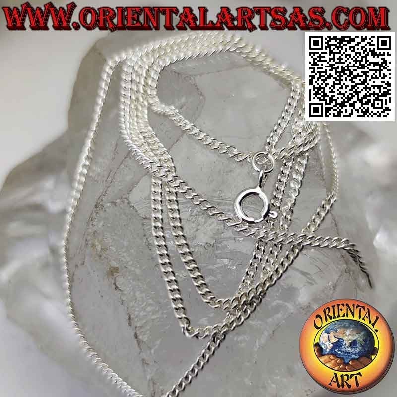 Collar de cadena de plata 925 ‰, con cadena de groumette