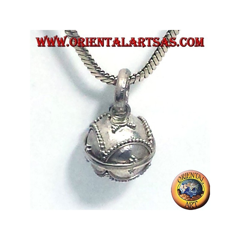 ciondolo chiama  angeli in argento (richiamo degli angeli) B