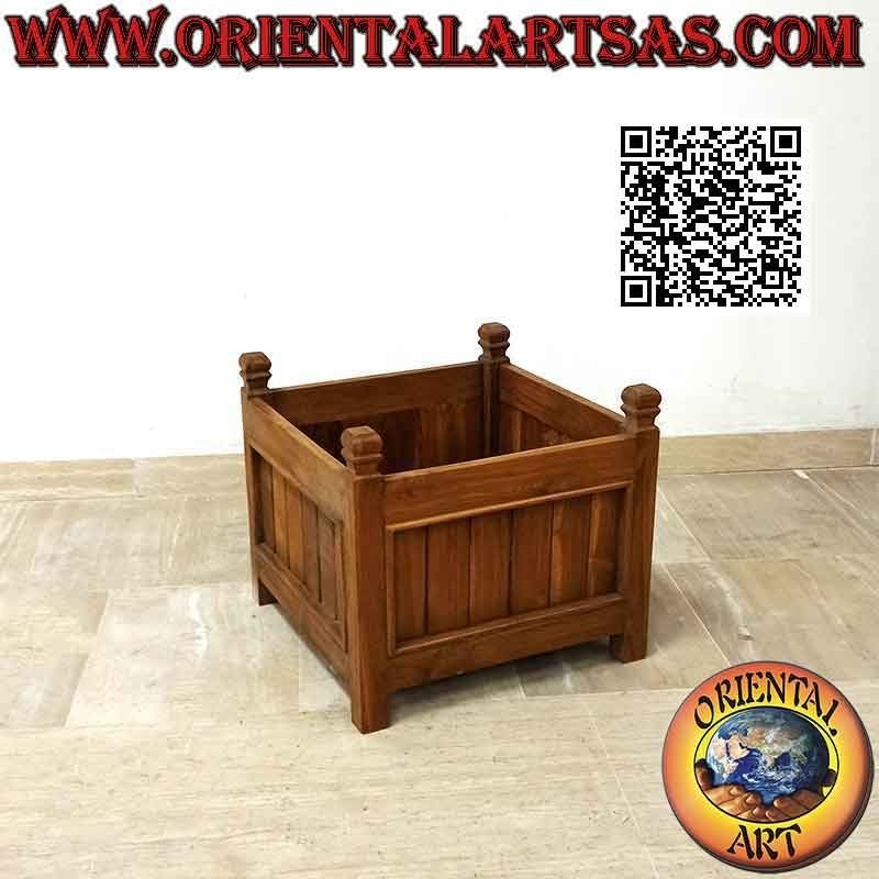 Macetero / macetero elevado en madera de teca