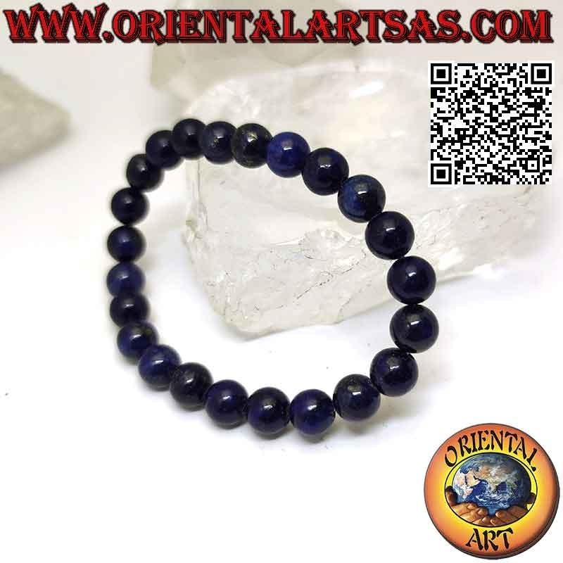 Bracciale Lapislazzulo Naturale 8mm Elastico | Stile & Benessere