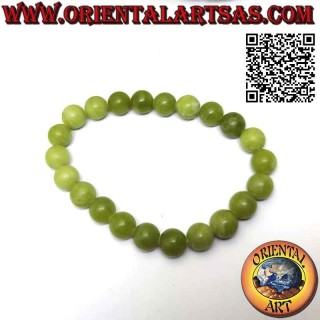 Natural Green Jade 8mm Stretch Bracelet