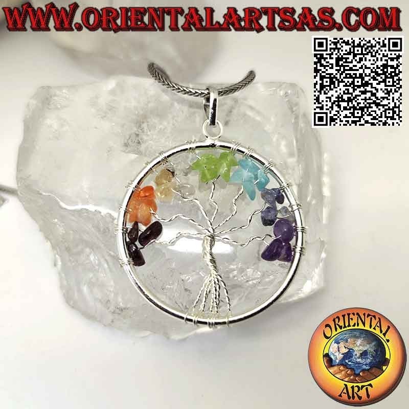 Ciondolo 7 Chakra Albero della Vita Anallergico | Oriental Art