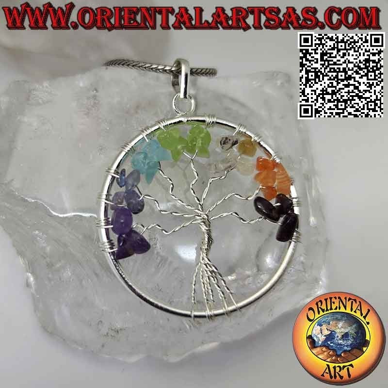 Colgante Árbol de la Vida 7 Chakras | Hipoalergénico