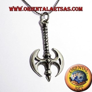 Axt Anhänger mit Celtic Dragon Silber