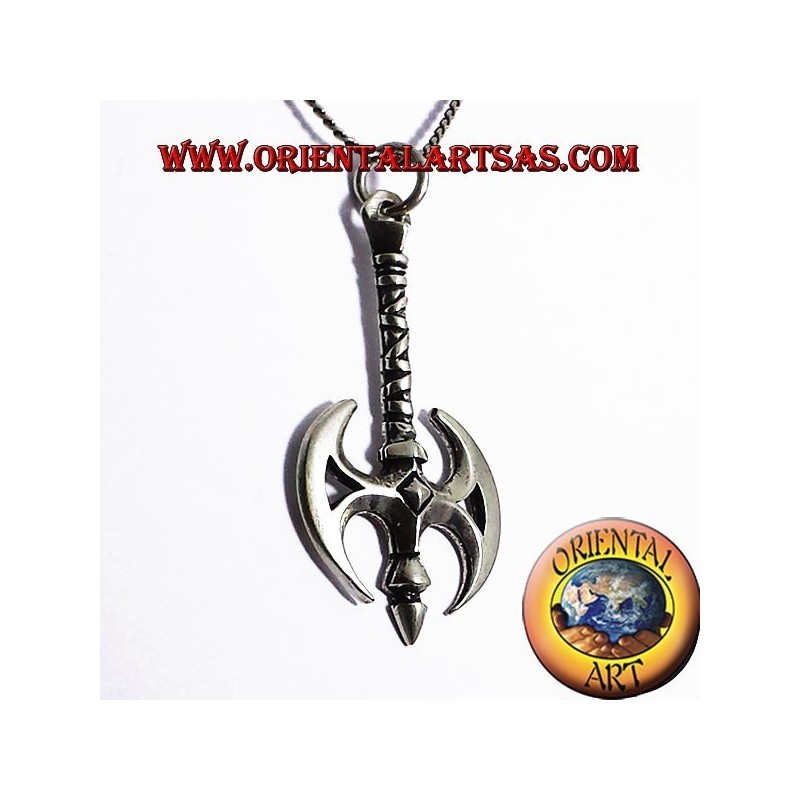 Axe pendentif hache avec Silver Dragon Celtic