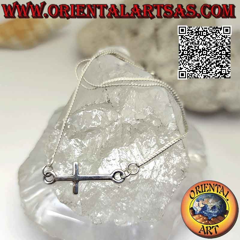 Collier Barre Verticale Gravée Avec Pierres De Naissance En Plaqué Or