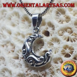 colgante de plata, célticas de la luna