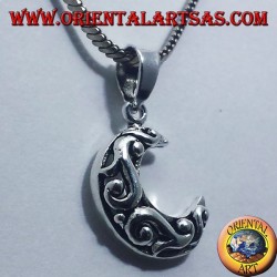 Silber Anhänger, Celtic Mond