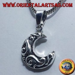pendentif en argent, Celtic Lune