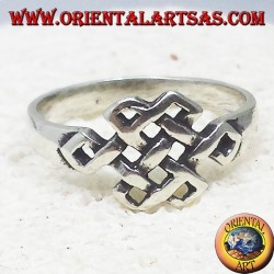 Anello in argento  Srivatsa  infinito tibetano