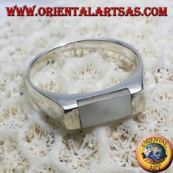 Silberring mit Perlmutt