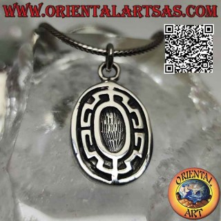 Colgante de plata, griego - escudo de caparazón de tortuga romana