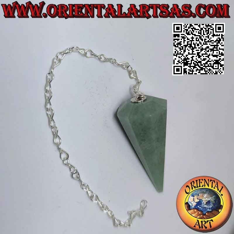 Pendolo Avventurina Verde Sfaccettato | Oriental Art