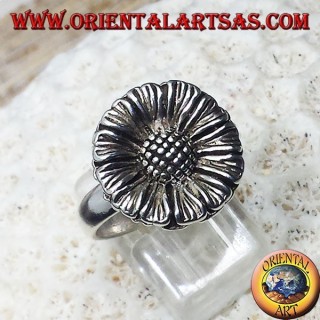 Anello in argento girasole