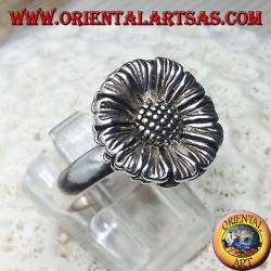 Girasol anillo de plata