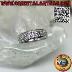 Silver ring with growing...