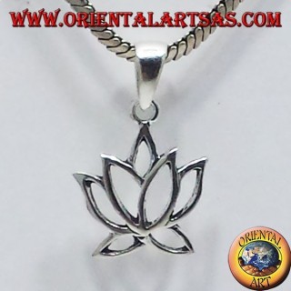 pendentif en argent Lotus