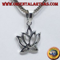 pendentif en argent Lotus