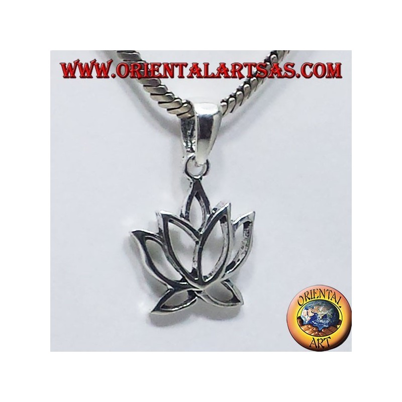 ciondolo in argento Fiore di loto 