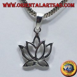 silver pendant Lotus