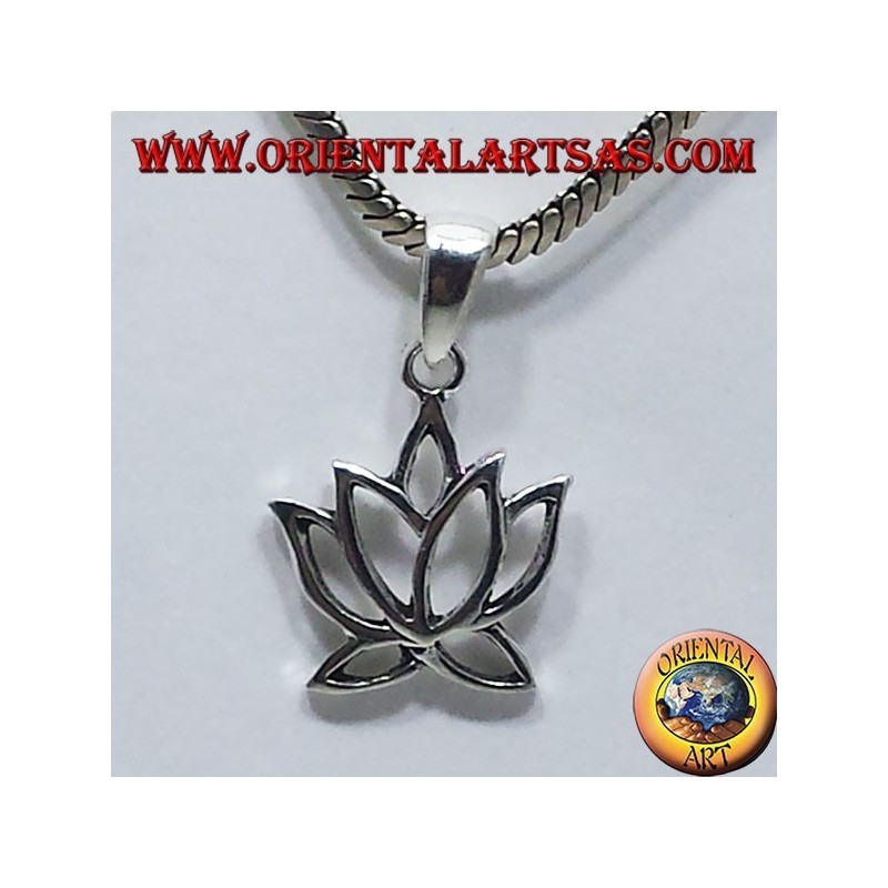 Silber Anhänger Lotus