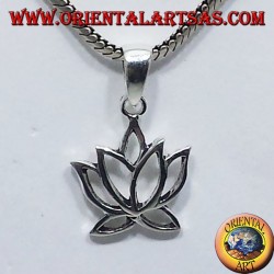 Lotus colgante de plata