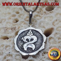 ciondolo in argento ॐ Om Balinese intagliato ॐ