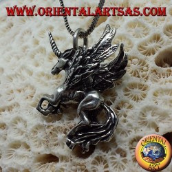 Silber Anhänger Pegasus dimensional