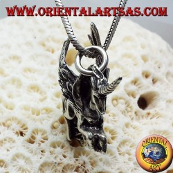 Ciondolo in argento Pegaso tridimensionale