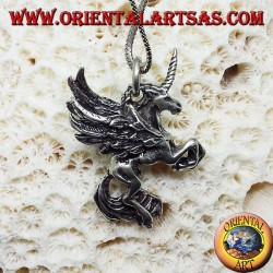 Silber Anhänger Pegasus dimensional