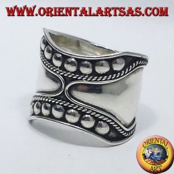 large anneau d'argent de ceinture Bali (goujons)