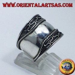 Ring breiten Gürtel Silber Bali
