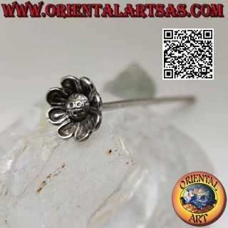 Épingle à cheveux en argent 925 ‰ avec fleur décorative
