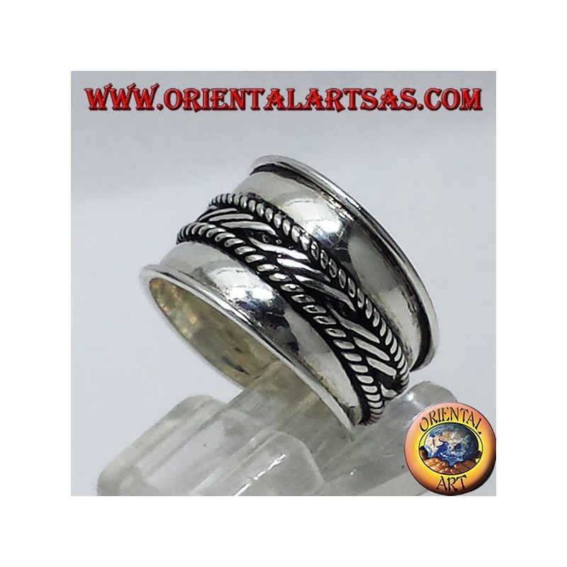 Ring breiten Gürtel Silber Bali zentral