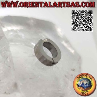 Orecchini in acciaio chirurgico (316L), cerchi squadrati da 4 x 14 mm  (senza buco)