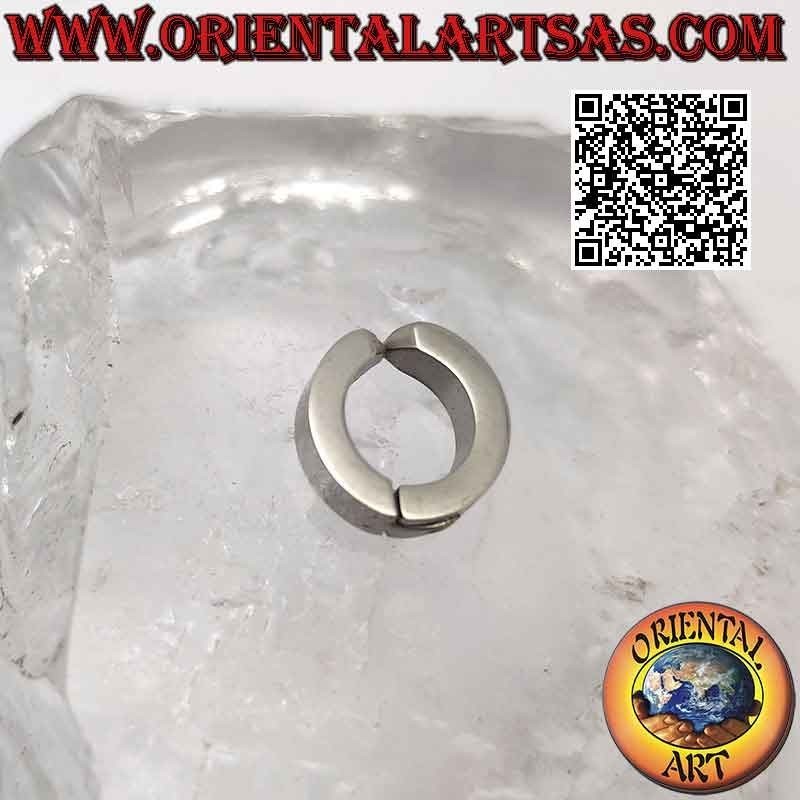 Surgical steel earrings (316L), 4 x 14 mm square hoops (without hole)