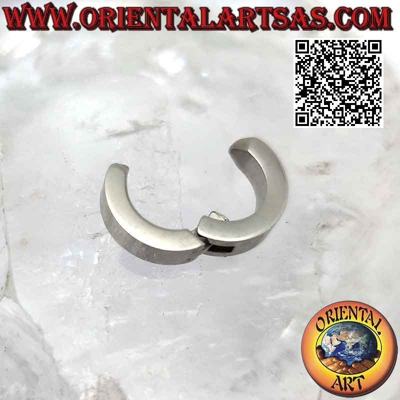 Surgical steel earrings (316L), 4 x 14 mm square hoops (without hole)