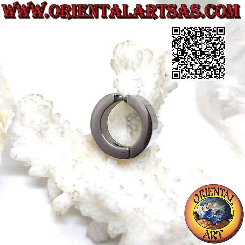 Ohrringe aus Chirurgenstahl (316L), 4 x 14 mm quadratische Creolen (ohne Loch)